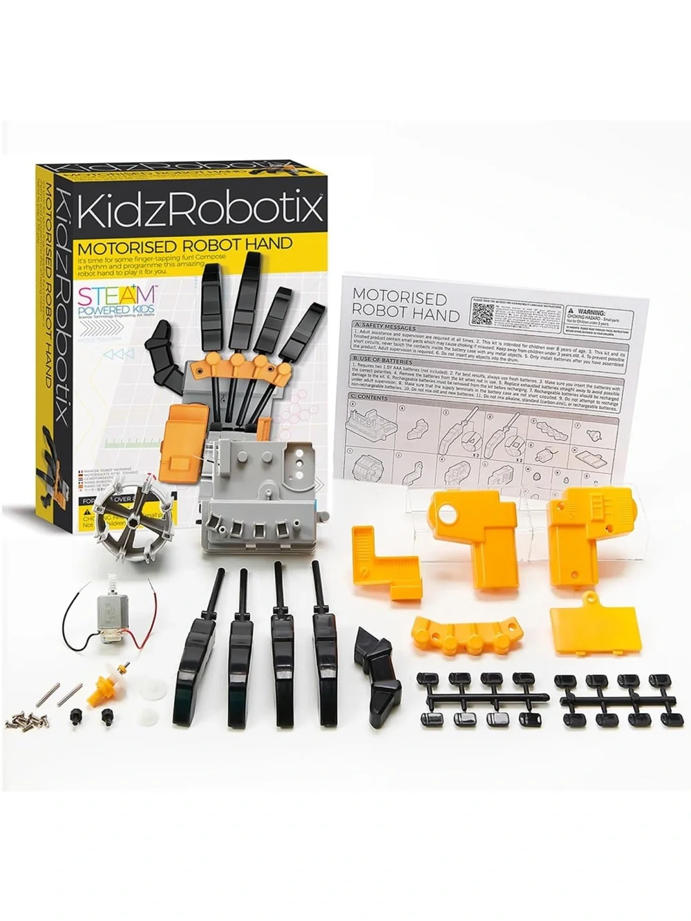 NWT KidzRobotix Motorised Robot Hand STEAM Kit Educational Toy